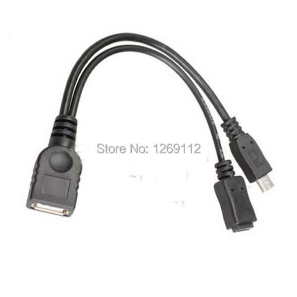 Micro USB Male To Micro USB Female Host OTG Cable - Micro USB Adapter Y Splitter O5kq
