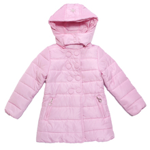 Girls Long Jacket Down Coat Hoodie Sweet Brand Quality Size 11 12 13 14 NWT