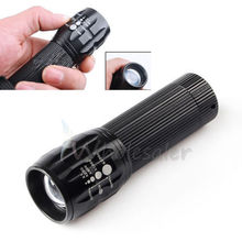 2015 CREE 600 Lumen LED Flashlight Torch Lanterna Tactical Penlight Zoomable In Out Lights Lamp Zoom Light Self Defense