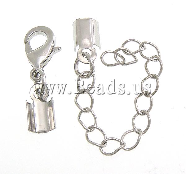 Free shipping!!!Brass Lobster Clasp,Wholesale Jewelry, platinum color plated, nickel, lead & cadmium free, 6x12mm, 4.5x5mm