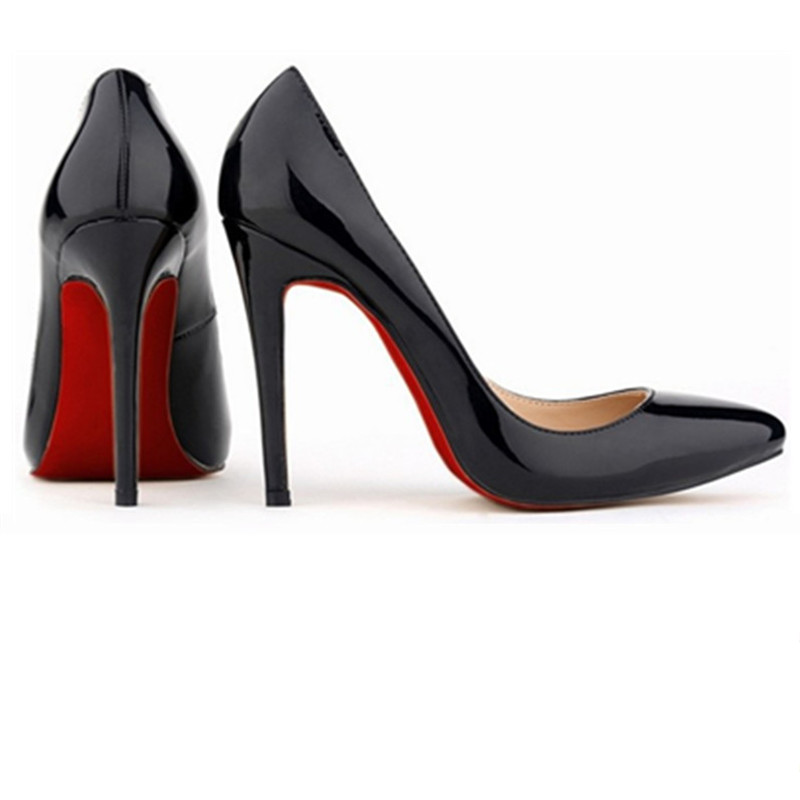 Aliexpress.com : Buy 2016 RED SOLE Women Pumps Fashion Patent ...