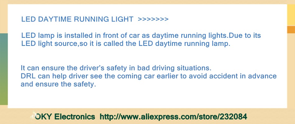 Car LED Daytime Running Light
