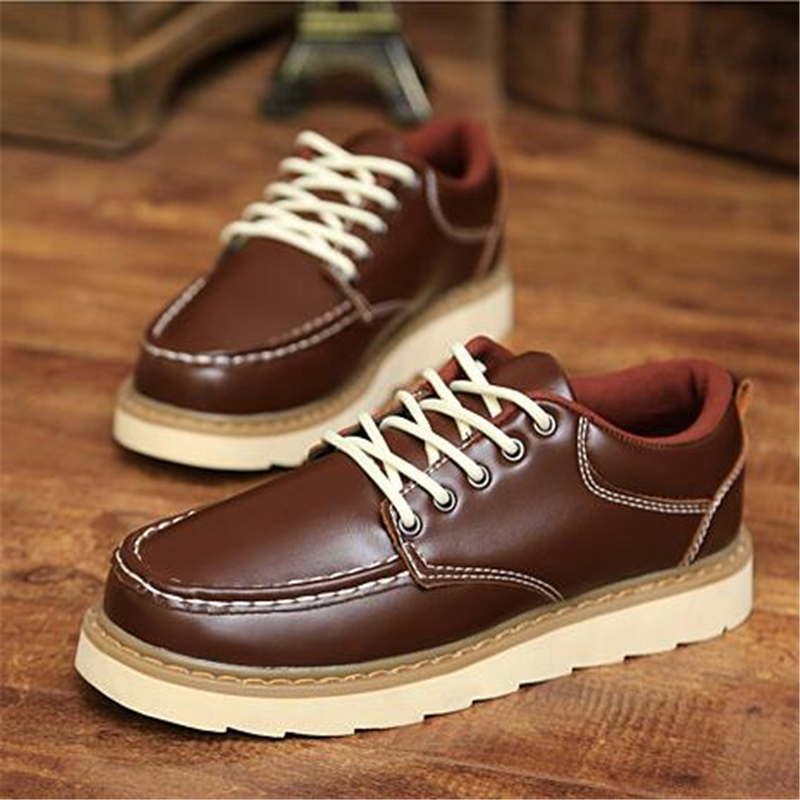 New Autumn winter male fashion martin boots tooling shoes male casual shoes vintage men shoes breathable