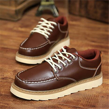 New Autumn winter male fashion martin boots tooling shoes male casual shoes vintage men shoes breathable