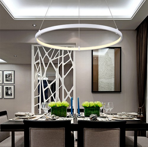 Kreative kreis ring design droplight moderne led pendelleuchte ...