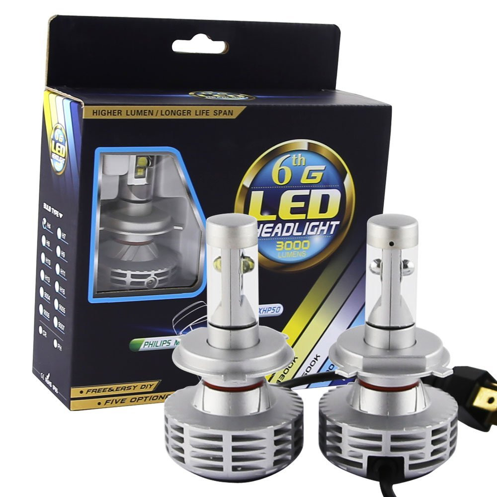 80w Led Headlight Conversion Kit H4 9003 Hb2 LED Bulbs High Low Beam Super Bright Lamp (3)