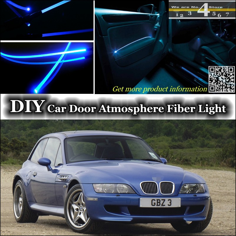 For BMW Z3 E36 E36 7 Interior Light Tuning Atmosphere Fiber Optic Band Ambient Light Inside Door Cool Strip Light (Not EL light ) Refit
