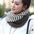 2016 Fashion Knitted Scarf For Women Foulard Ring Circles Scarves Winter Outdoor Warm Snood Knit Shawl