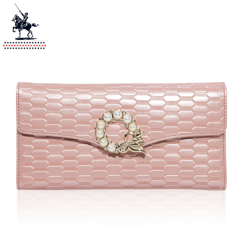 2014 new women Paul knight  female long design     pearl clutch  wallet handbag