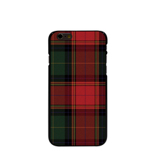 07287 RED BLUE TARTAN SCARF FASHION Hard black Cover cell phone Case for iPhone 4 4S 5 5S 5C 6 6S Plus 6SPlus