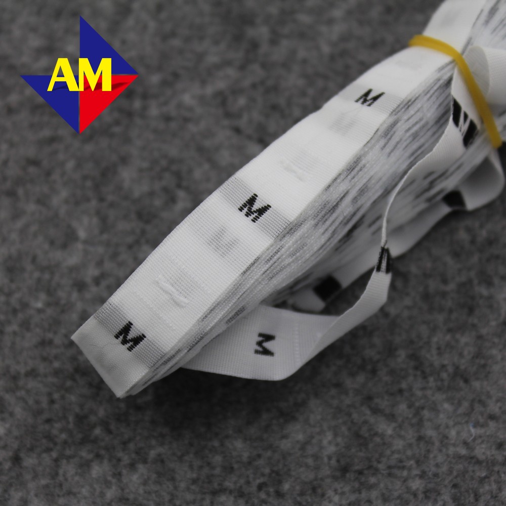 Description Picture 6 of itemWholesale Rolled White Size Number Labels For Clothing Sewing Woven Size Tags For Number Garment Label For Clothes Size S/M/L/Xl