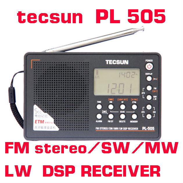 Tecsun PL-505 Digital PLL Portable Radio FM Stereo/LW/SW/MW DSP Receiver Nice tecsun PL505 rdio
