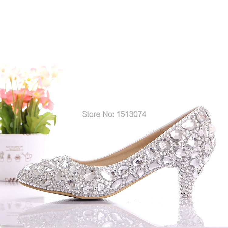 Silver 1 Inch Heels