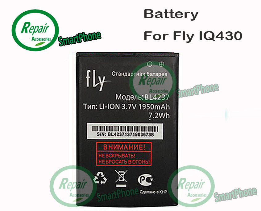100%  bl4237  1950      fly iq430  batterij   +     