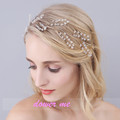 Handmade Gold Silver Crystal Wedding Headband Fashion Bridal Hair Vine Jewelry Women Accessories