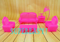 6 In 1 Pink Furniture 1 12 Sofa Chair Table Floor Lamp Cabinet For Kelly Tommy