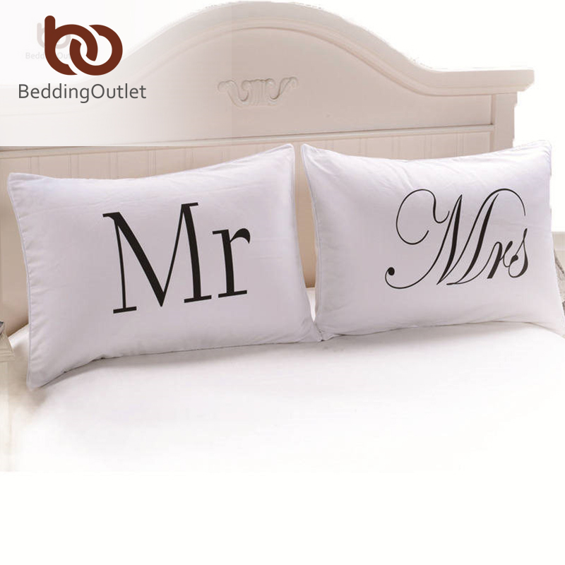 Mr And Mrs Body Pillowcase Time Limited Bedding Printed Home Textiles Decorative 20inchx30inch Pillow Case Valentine's Gift