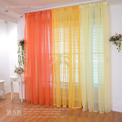 2015 Quality Finished Tulle Curtains for the Living Room Bedroom Kitchen Window Roman Blind , Valance , Gauze , Sheer Curtain (21)