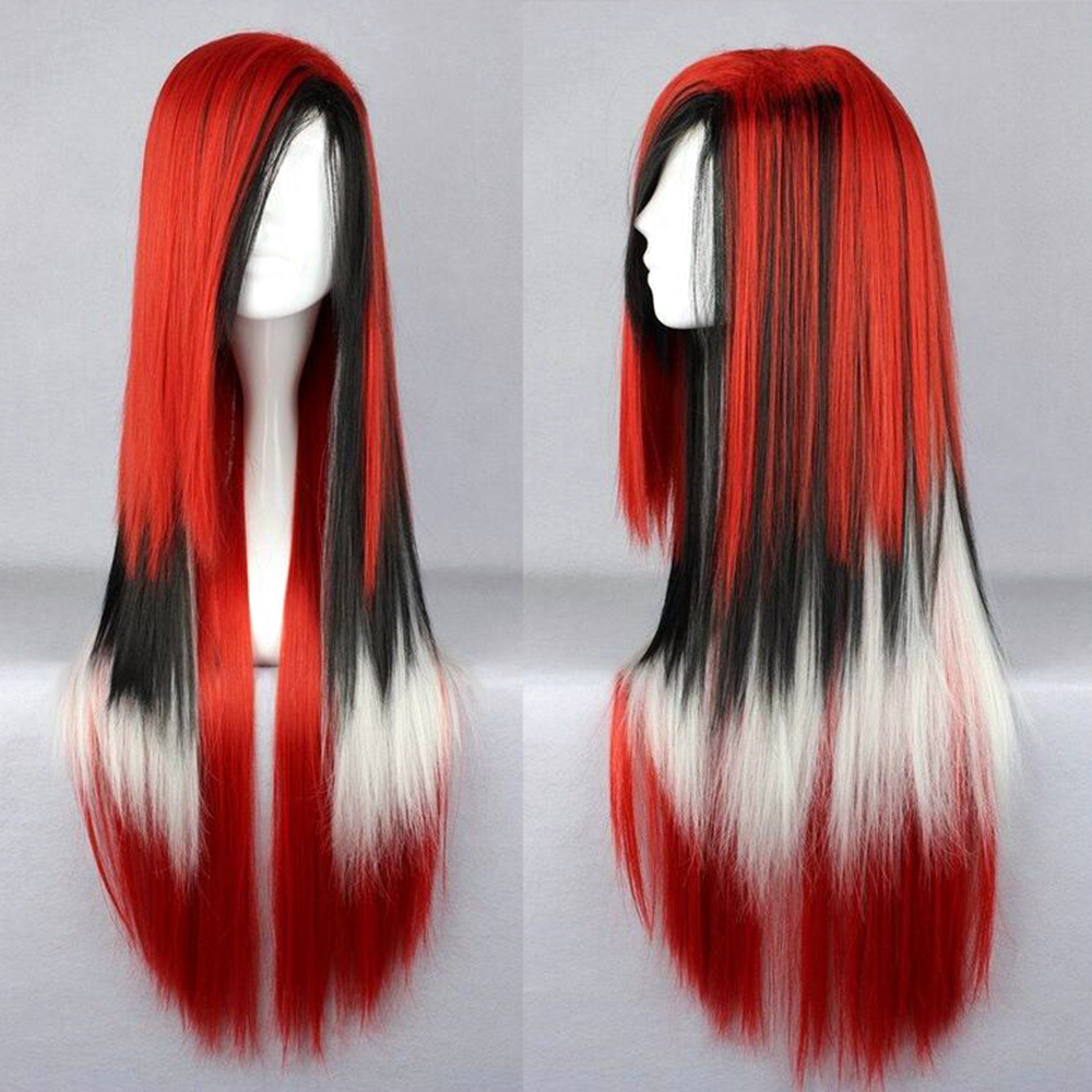 Soowee 11 Colors 70cm Straight Synthetic Hair Ombre Cosplay Wig