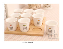 South Korean household mini fresh set of suit/ceramic cup with nine cup coffee cup
