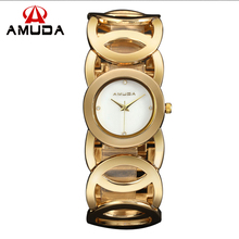 AMUDA 2016 Gold Watch Women 5 Colors High Quality Shinning Women Watches Brand Ladies Watch