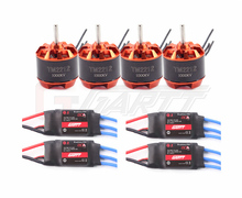 Freeshipping 4 X Simon K 20A Brushless ESC Quadcopter & 4 X 2212 1000KV Motor For DJI Phantom Quadcopter