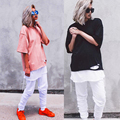 Half sleeve pink black unisex mens tops tees swag plus t shirt oversized t shirt off