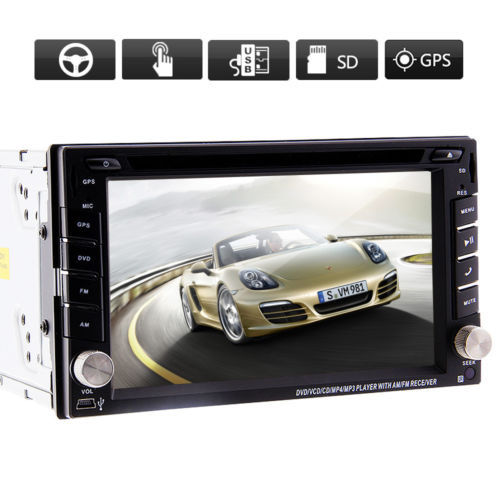 Universal Car DVD GPS Player Touch Screen Double 2DIN 6 2 Inch Car Stereo Audio Radio