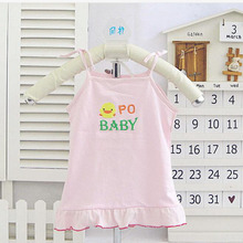 Multi colors Baby Cotton Vest Summer Dresses Kids Infant Clothing For Girl Children s Dress Causal