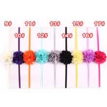 17 Color Chiffon Flower hairband Hair Accessories Baby Girls Lace Headband Baby Infant girl Hair Weave