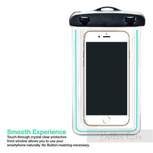 Universal Waterproof Phone Bag Case Pouch noctilucence transparent mobile bag for iPhone 6 6 Plus 5S