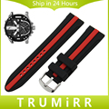 Silicone Rubber Watchband 20mm 22mm 24mm for Diesel Men Women Watch Band Stainless Steel Buckle Strap