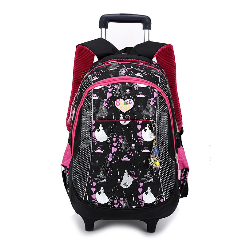 Women's Backpack Trolley School bag For Girl Ladies Teenagers Backpack with Wheels Casual Travel bags Schoolbag Bagpack Bolsos
