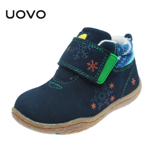 UOVO Мягкой Подошвой Малышей Shoes Cow Suede Children Shoes Осень Малышей Девочки Мальчики Shoes Cute Shoes for Kids