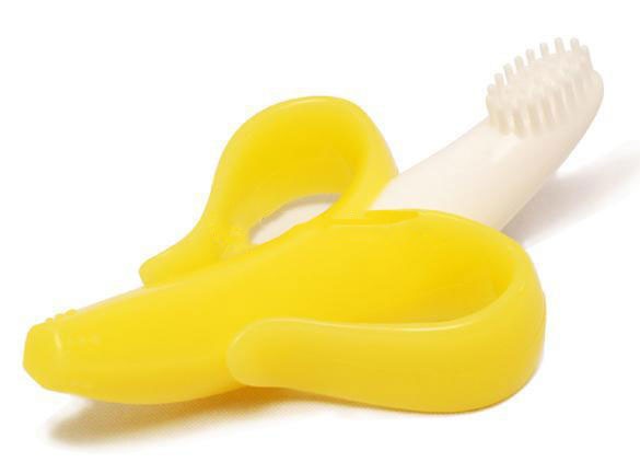 High-Quality-And-Environmentally-Safe-Baby-Teether-Teething-Ring-Banana-Silicone-Toothbrush (1)