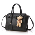 Ladies 2016 New Retro Handbag Cross Pattern Ornament Solid Color Simple Shoulder Bag Designer All match