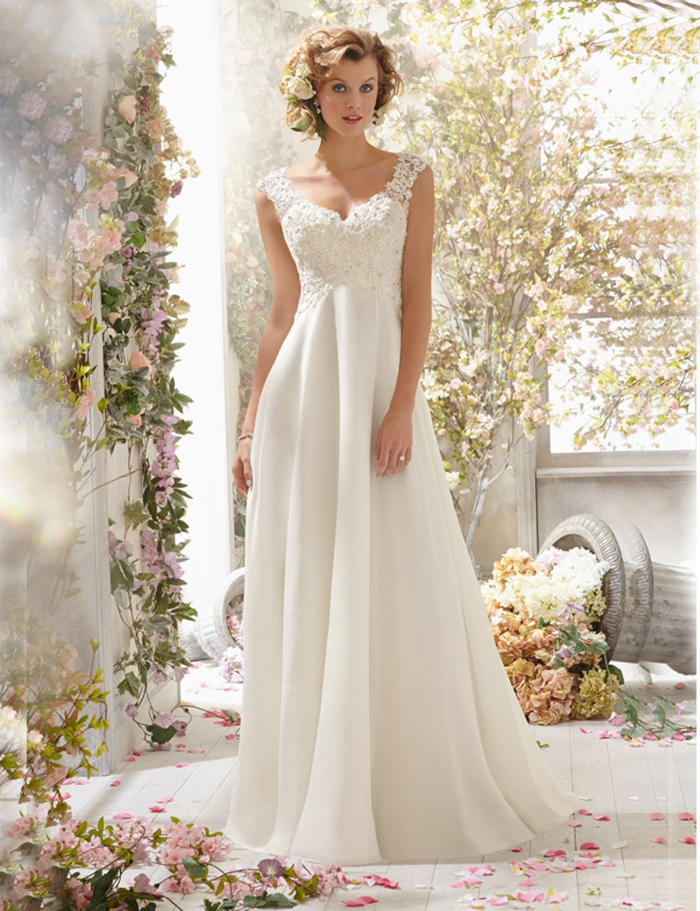 2016 New Fashionable A Line Cheap Sexy Bridal Dress Backless Appliqued Beaded Wedding Dress 2016 ...