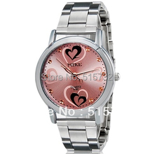 MIKE 8192 women watch Heart Heart Print Women s Analog Watch with Stainless Steel Strap