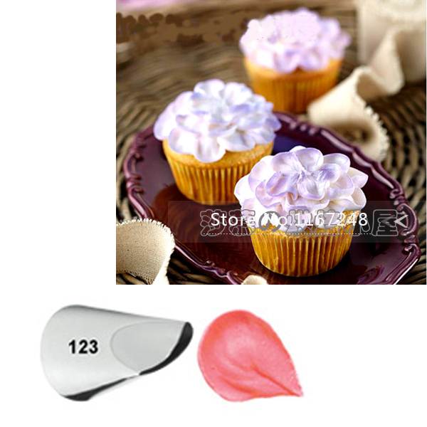 #123 Petal Icing Piping Nozzle High Quality Seamless Icing Tube Nozzle Cake & Cupcake Decorating Tools Bakeware