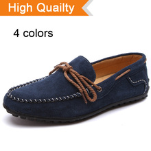 2014 new best quality genuine leather men’s flats Comfortable Soft Mens Moccasins Driving Shoes Brand Male Loafers casual RM-381