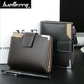 2017 NEW Phone brand Men s Wallets Solid Genuine Leather Wallet brand Boy Portable Cash Purses
