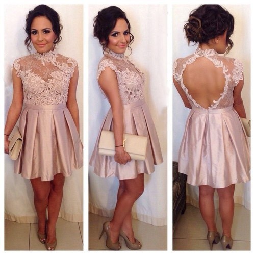 vestidos de graduacion cortos para adolescentes 2016