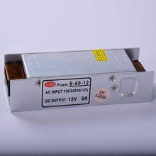 LED Power Supply 12V 5A 60W LED Driver Power Adapter Switching 220V to 12V Lighting Transformers