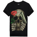 Summer Style Mens T Shirt Print Guns N Roses Skull T Shirt 3D Brand Clothing Tops
