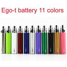 Wholesale 650 900 1100mah ego t battery eGo e cigarette colorful Battery e cigarette Colorful