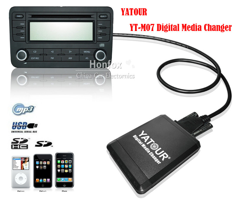 Yatour YT-M07 For Toyota  / Lexus 6+6 small plug series 03-12 iPod / iPhone / USB / SD / AUX All-in-one Digital Media Changer