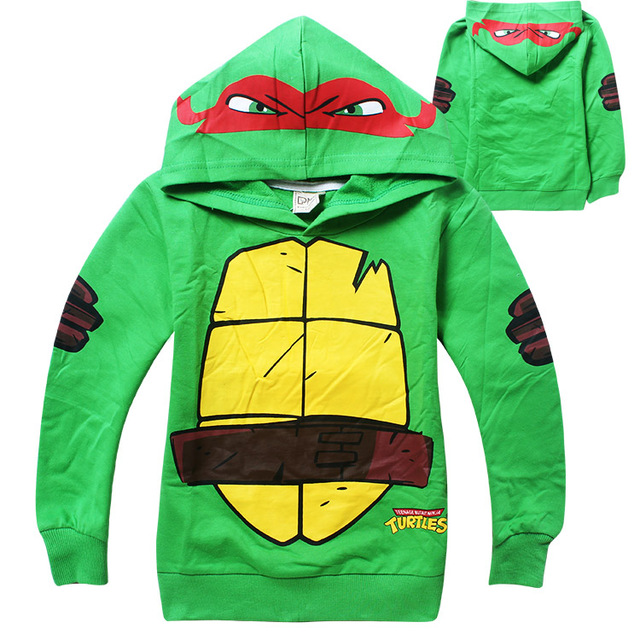 Teenage Mutant Ninja Turtles Костюм Мальчики Футболка Хлопка С Длинным Рукавом Дети Толстовка Мультфильм Дети Куртка