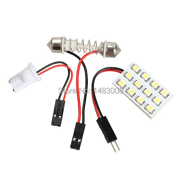 T10 SMD 12 LED Light Bulb 3528 Car Interior Dome Panel Lights Lamp Bright High Quality