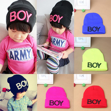 Baby Girls Boys Knitted Woolen Skull Hats Toddler Ski Hats BOY Beanie Caps Wholesale Free Shipping