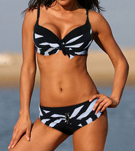Free shipping Sexy New black white Classic stripe bikini SWIMSUIT SWIMWEAR size M L XL shipping within 24hs
